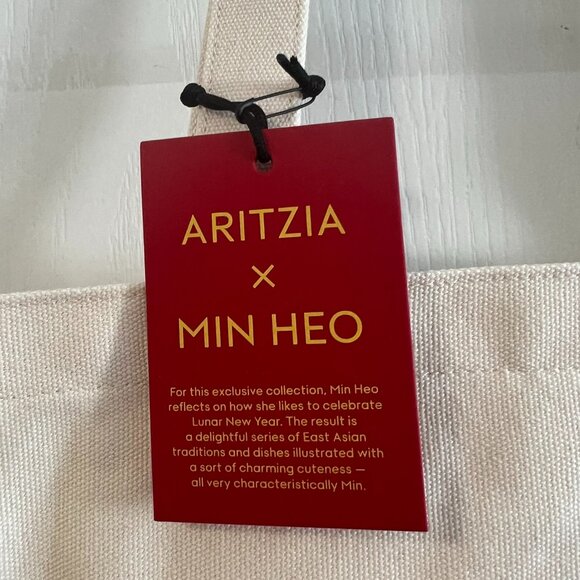 NWT Aritzia X Min Heo Community Lunar New year 2024 Tote bag Limited Edition - Picture 5 of 11
